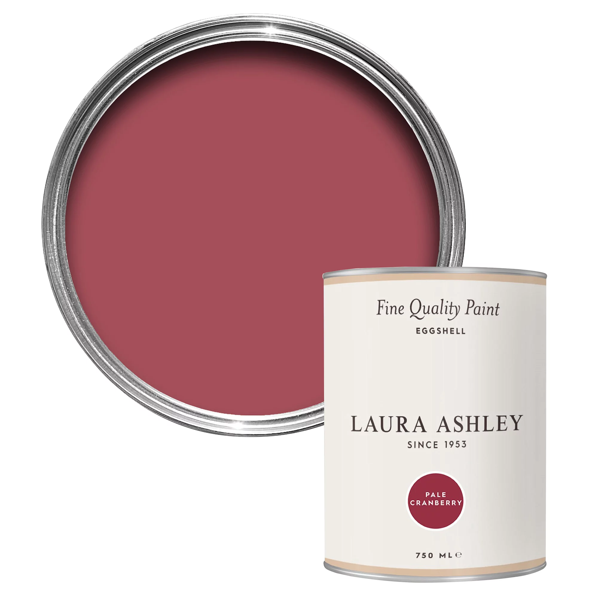 Laura Ashley Pale Cranberry Eggshell Emulsion Paint, 750ml 1 Laura Ashley Pale Cranberry Eggshell Emulsion Paint, 750ml