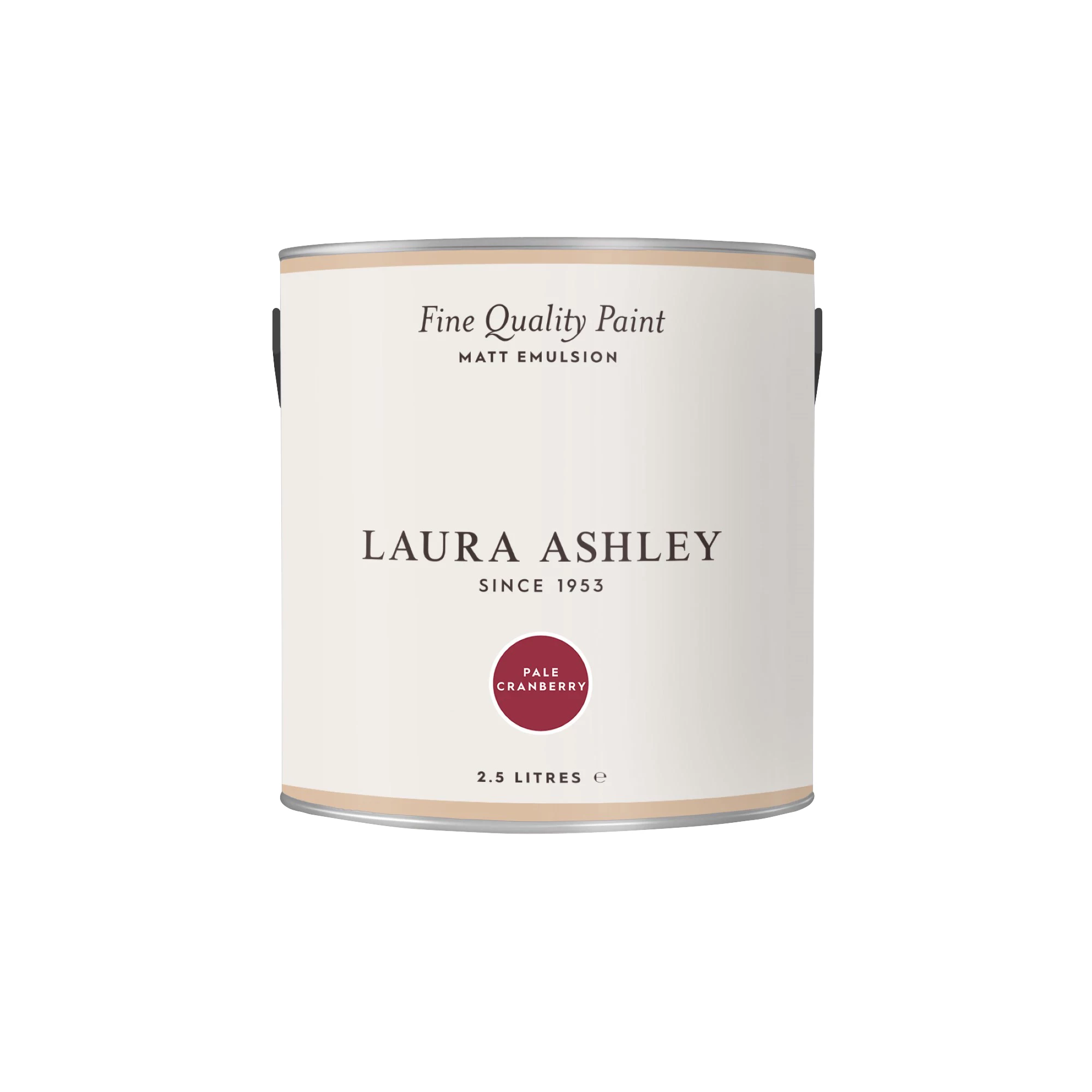 Laura Ashley Pale Cranberry Matt Emulsion Paint, 2.5L 4 Laura Ashley Pale Cranberry Matt Emulsion Paint, 2.5L - Image 4
