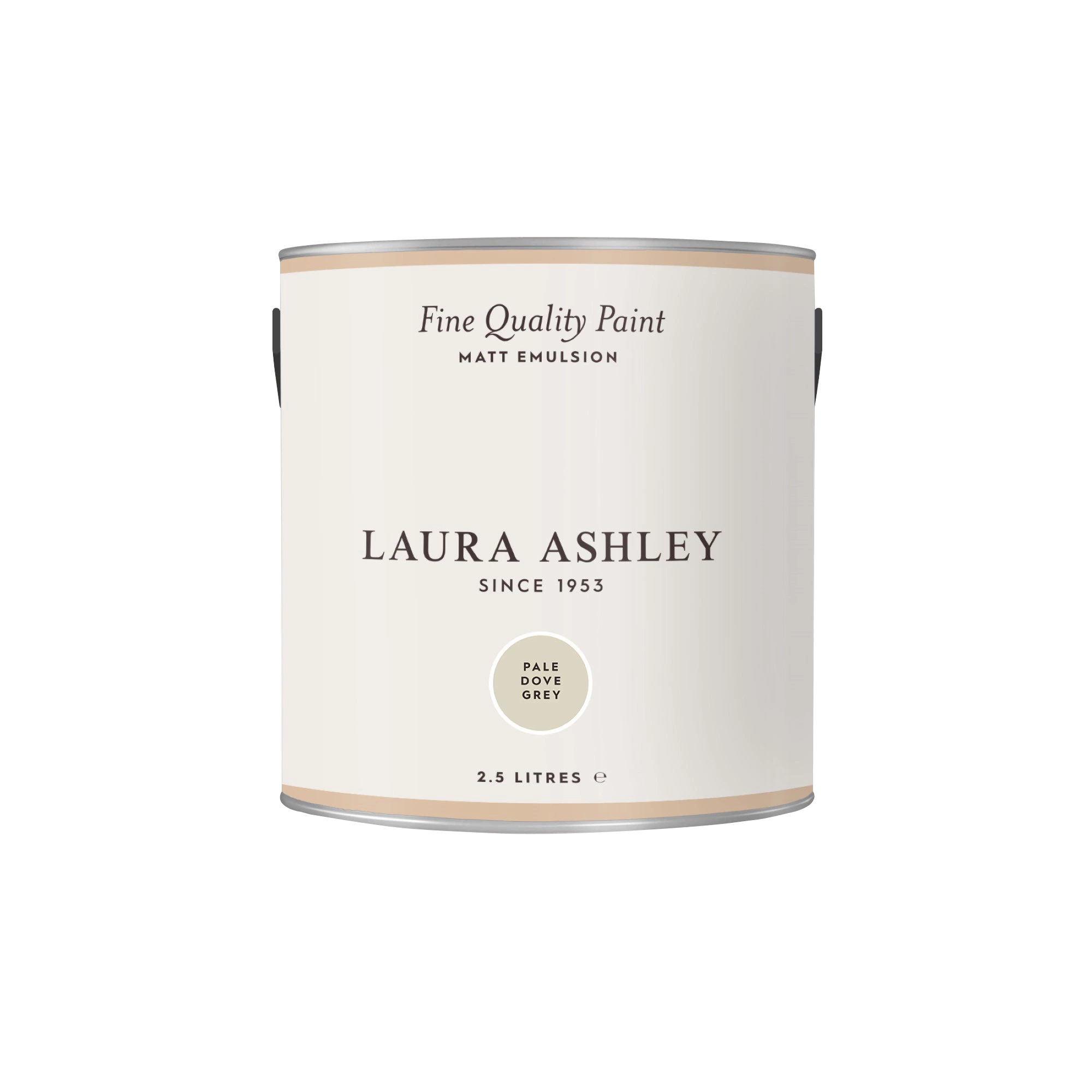 Laura Ashley Pale Dove Grey Matt Emulsion Paint, 2.5L 4 Laura Ashley Pale Dove Grey Matt Emulsion Paint, 2.5L - Image 4