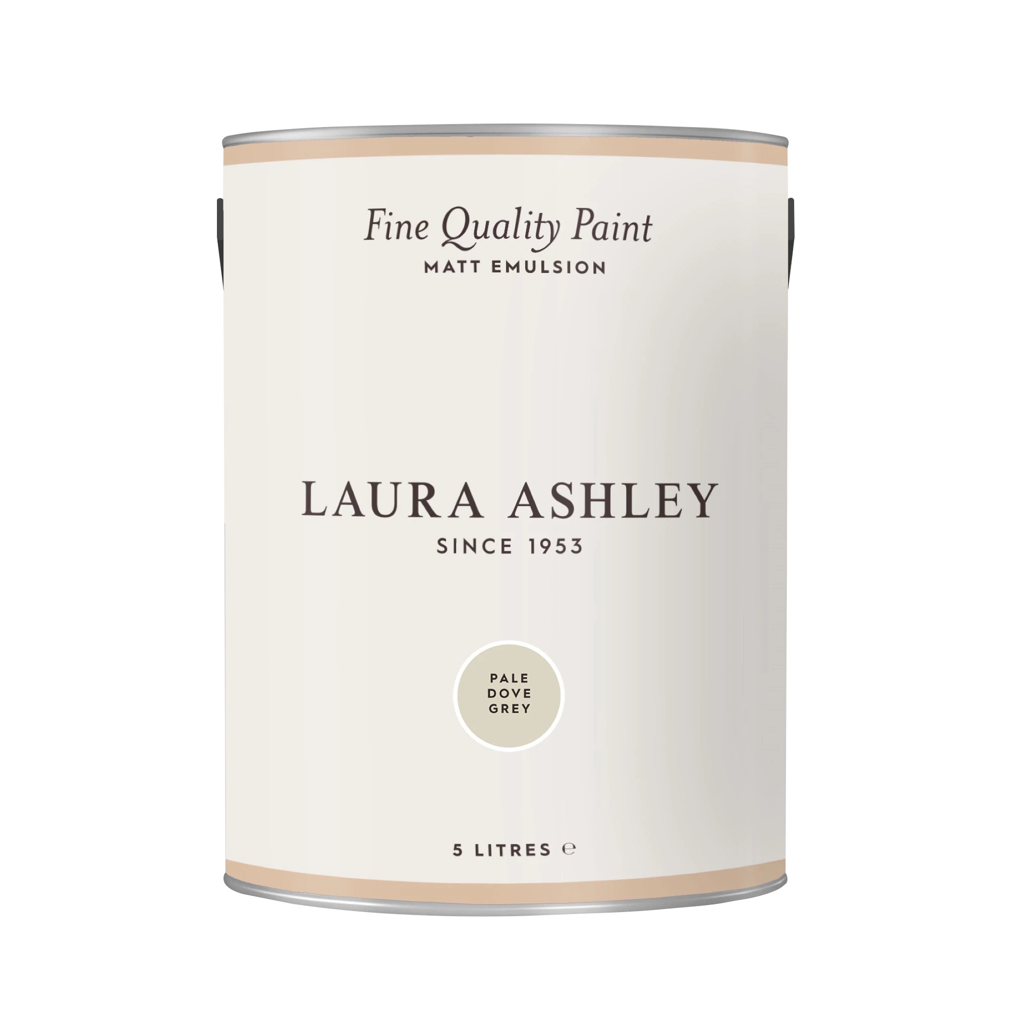 Laura Ashley Pale Dove Grey Matt Emulsion Paint, 5L 2 Laura Ashley Pale Dove Grey Matt Emulsion Paint, 5L - Image 2