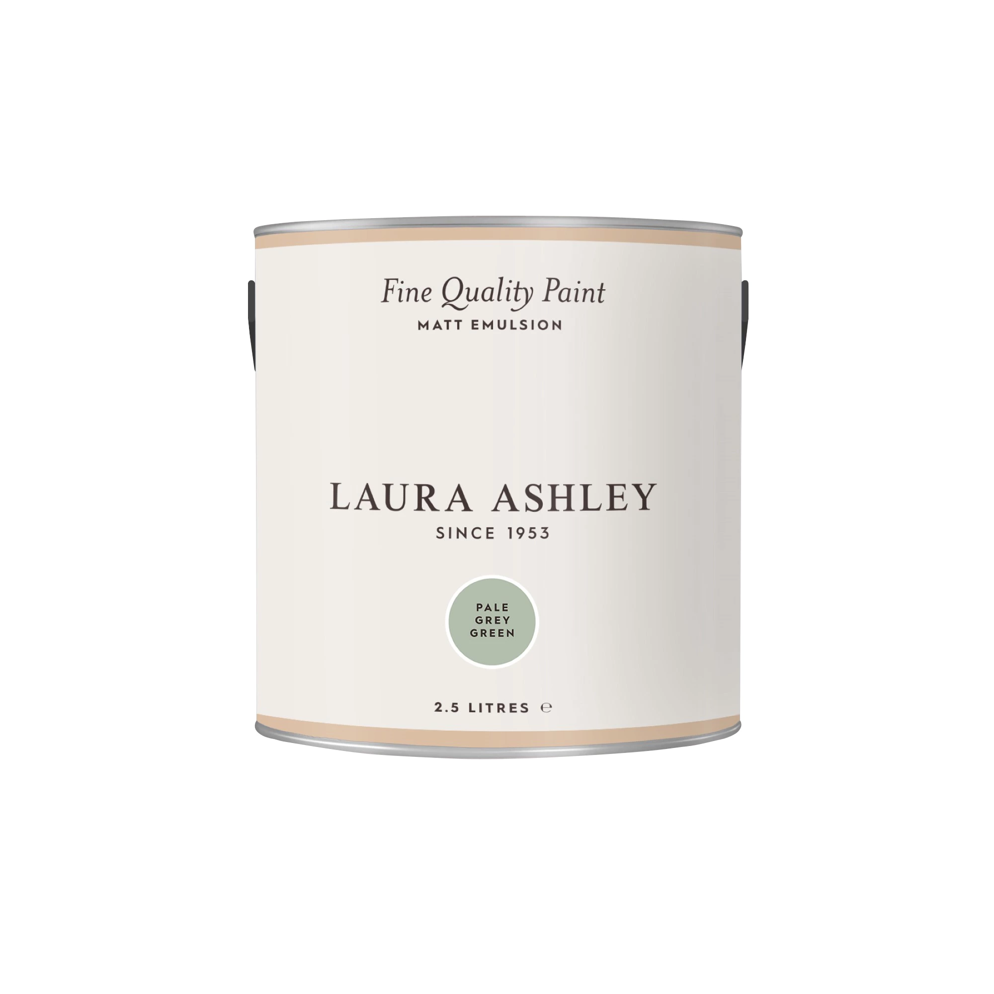 Laura Ashley Pale Grey Green Matt Emulsion Paint, 2.5L 2 Laura Ashley Pale Grey Green Matt Emulsion Paint, 2.5L - Image 2