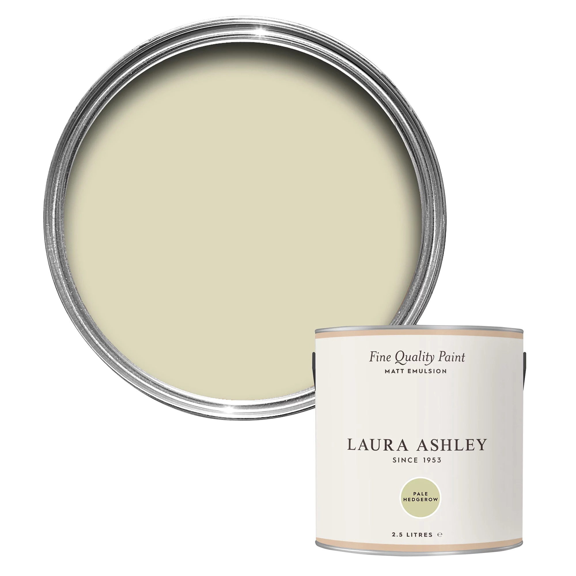 Laura Ashley Pale Hedge Matt Emulsion Paint, 2.5L 1 Laura Ashley Pale Hedge Matt Emulsion Paint, 2.5L