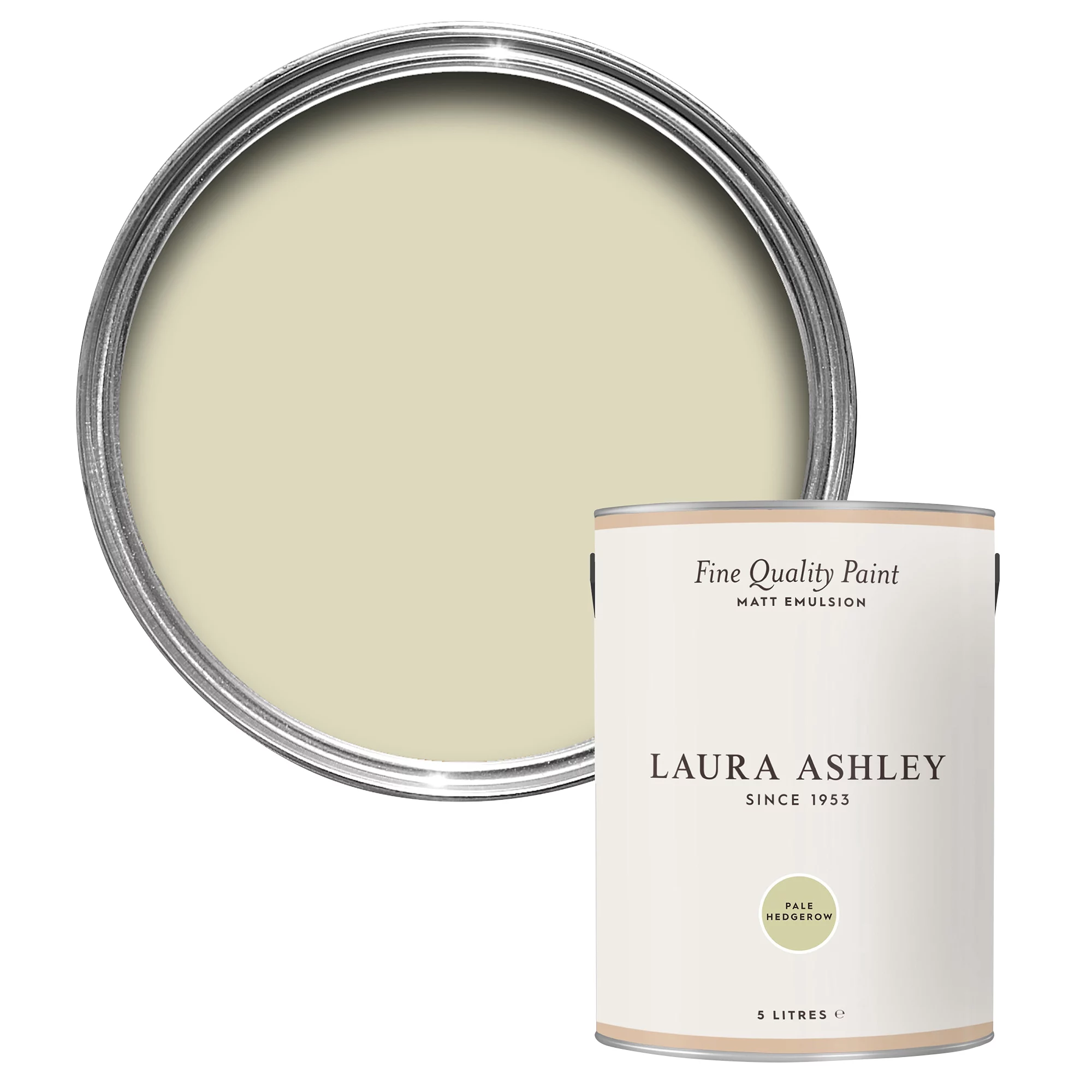 Laura Ashley Pale Hedge Matt Emulsion Paint, 5L 1 Laura Ashley Pale Hedge Matt Emulsion Paint, 5L