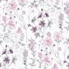 Laura Ashley Pale Iris Wild Meadow Smooth Wallpaper