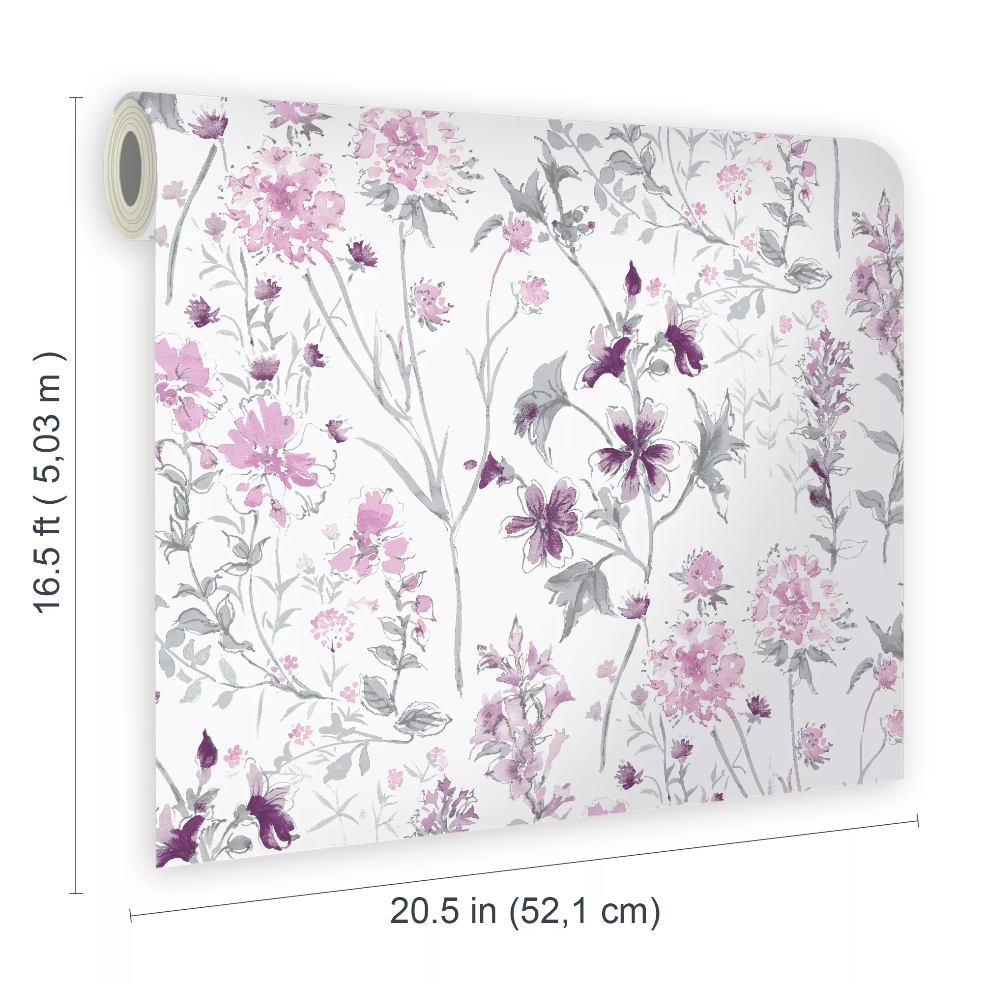 Laura Ashley Pale Iris Wild Meadow Smooth Wallpaper 6 Laura Ashley Pale Iris Wild Meadow Smooth Wallpaper - Image 6