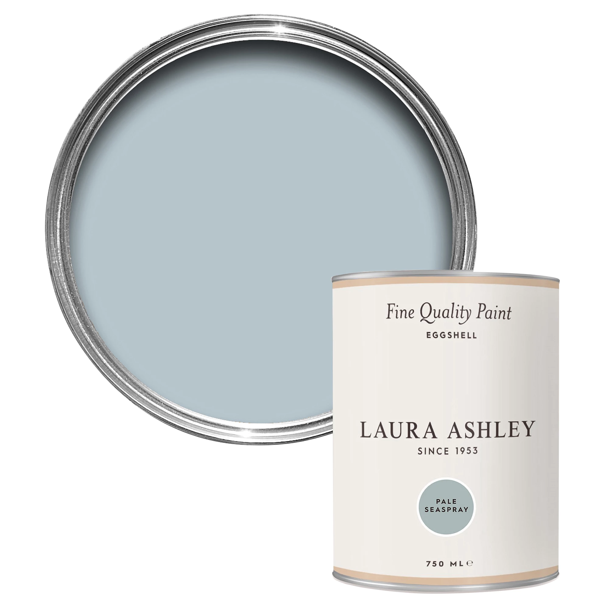 Laura Ashley Pale Seaspray Eggshell Emulsion Paint, 750ml 1 Laura Ashley Pale Seaspray Eggshell Emulsion Paint, 750ml