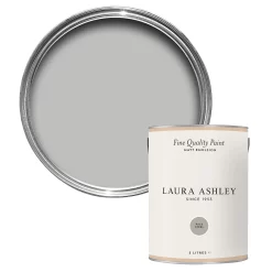 Laura Ashley Pale Steel Matt Emulsion Paint, 5L