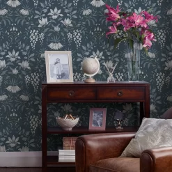 Laura Ashley Parterre Dark Seaspray Damask Smooth Wallpaper 10 Laura Ashley Parterre Dark Seaspray Damask Smooth Wallpaper -Laura Ashley Sales Store laura ashley parterre dark seaspray damask smooth wallpaper5011583468564 21i bq