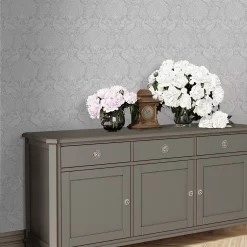 Laura Ashley Peacock Damask Pale Slate Damask Smooth Wallpaper -Laura Ashley Sales Store laura ashley peacock damask pale slate damask smooth wallpaper5011583486896 20i bq