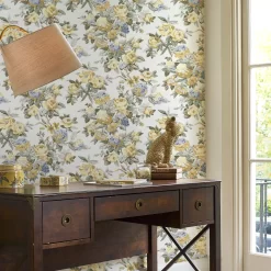 Laura Ashley Pembrey Yellow Floral Smooth Wallpaper -Laura Ashley Sales Store laura ashley pembrey yellow floral smooth wallpaper5011583523904 20i bq