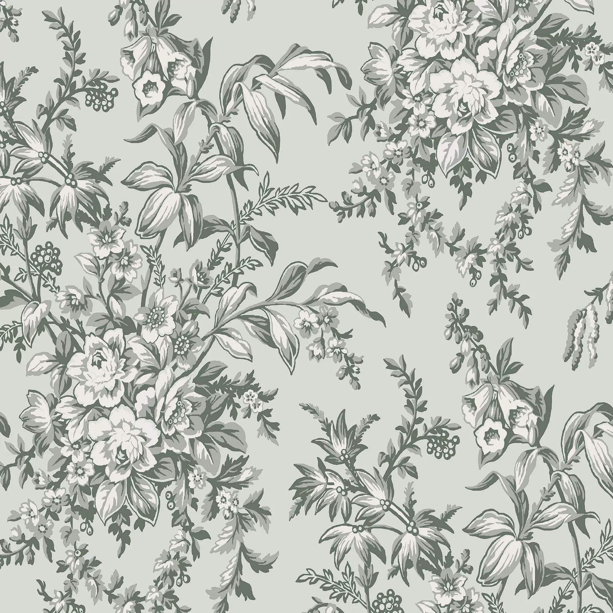 Laura Ashley Picardie Sage Floral Smooth Wallpaper 1 Laura Ashley Picardie Sage Floral Smooth Wallpaper