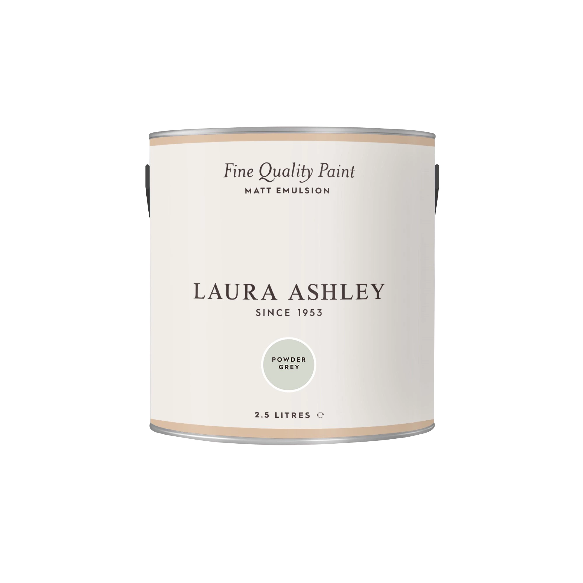 Laura Ashley Powder Grey Matt Emulsion Paint, 2.5L 4 Laura Ashley Powder Grey Matt Emulsion Paint, 2.5L - Image 4