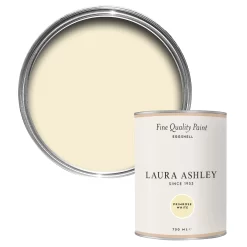 Laura Ashley Primrose White Eggshell Emulsion Paint, 750ml