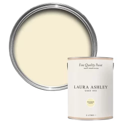 Laura Ashley Primrose White Matt Emulsion Paint, 5L
