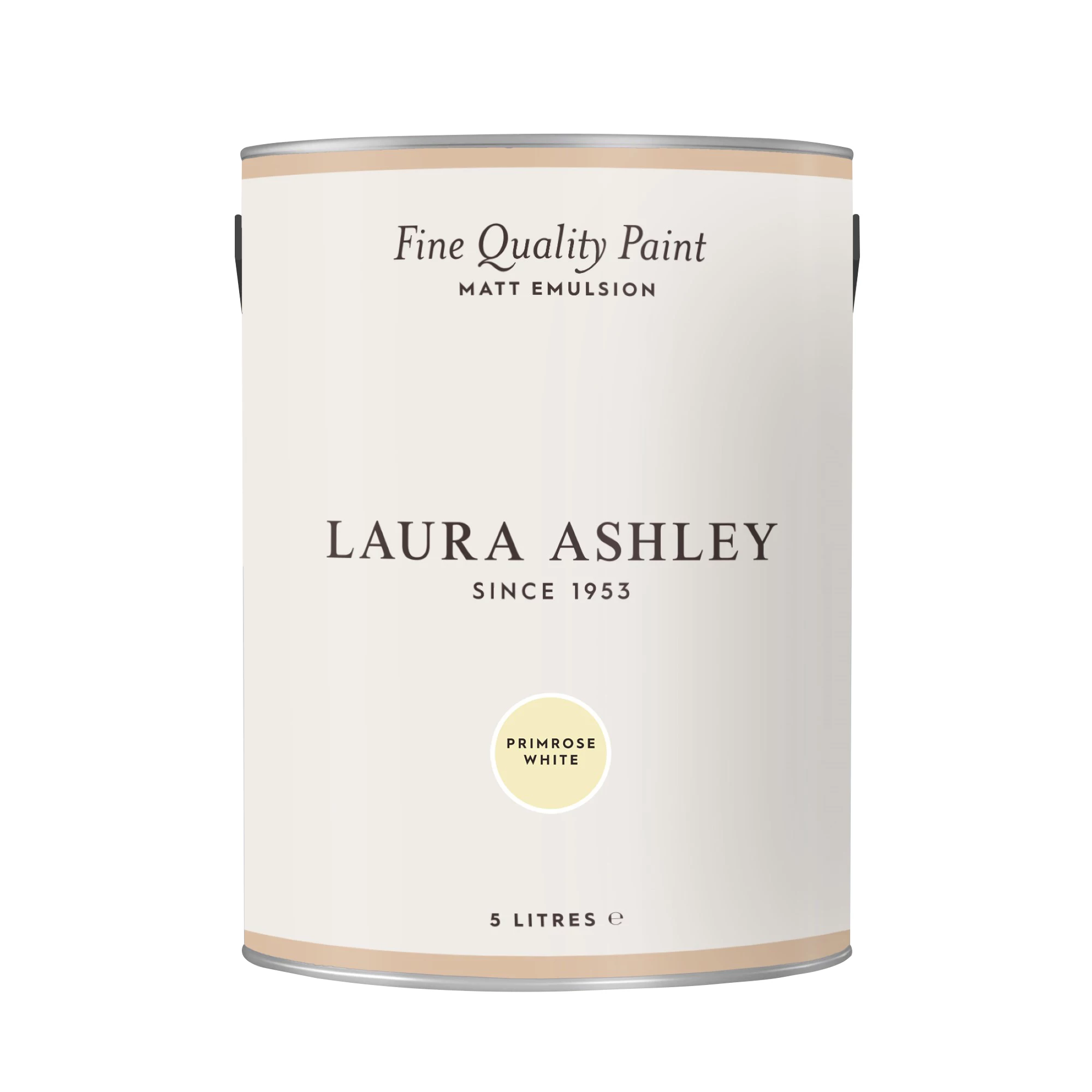 Laura Ashley Primrose White Matt Emulsion Paint, 5L 2 Laura Ashley Primrose White Matt Emulsion Paint, 5L - Image 2