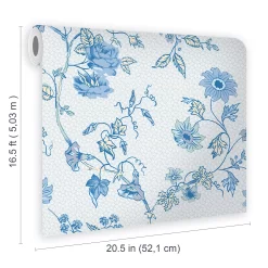 Laura Ashley Rambling Rector Blue Sky Floral Smooth Wallpaper -Laura Ashley Sales Store laura ashley rambling rector blue sky floral smooth wallpaper5011583492804 02t bq