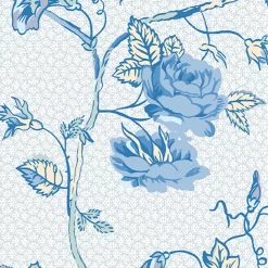 Laura Ashley Rambling Rector Blue Sky Floral Smooth Wallpaper -Laura Ashley Sales Store laura ashley rambling rector blue sky floral smooth wallpaper5011583492804 37c bq