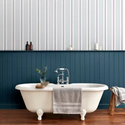 Laura Ashley Romantic Opulence Blue Stripe Smooth Wallpaper -Laura Ashley Sales Store laura ashley romantic opulence blue stripe smooth wallpaper5011583493191 21i bq
