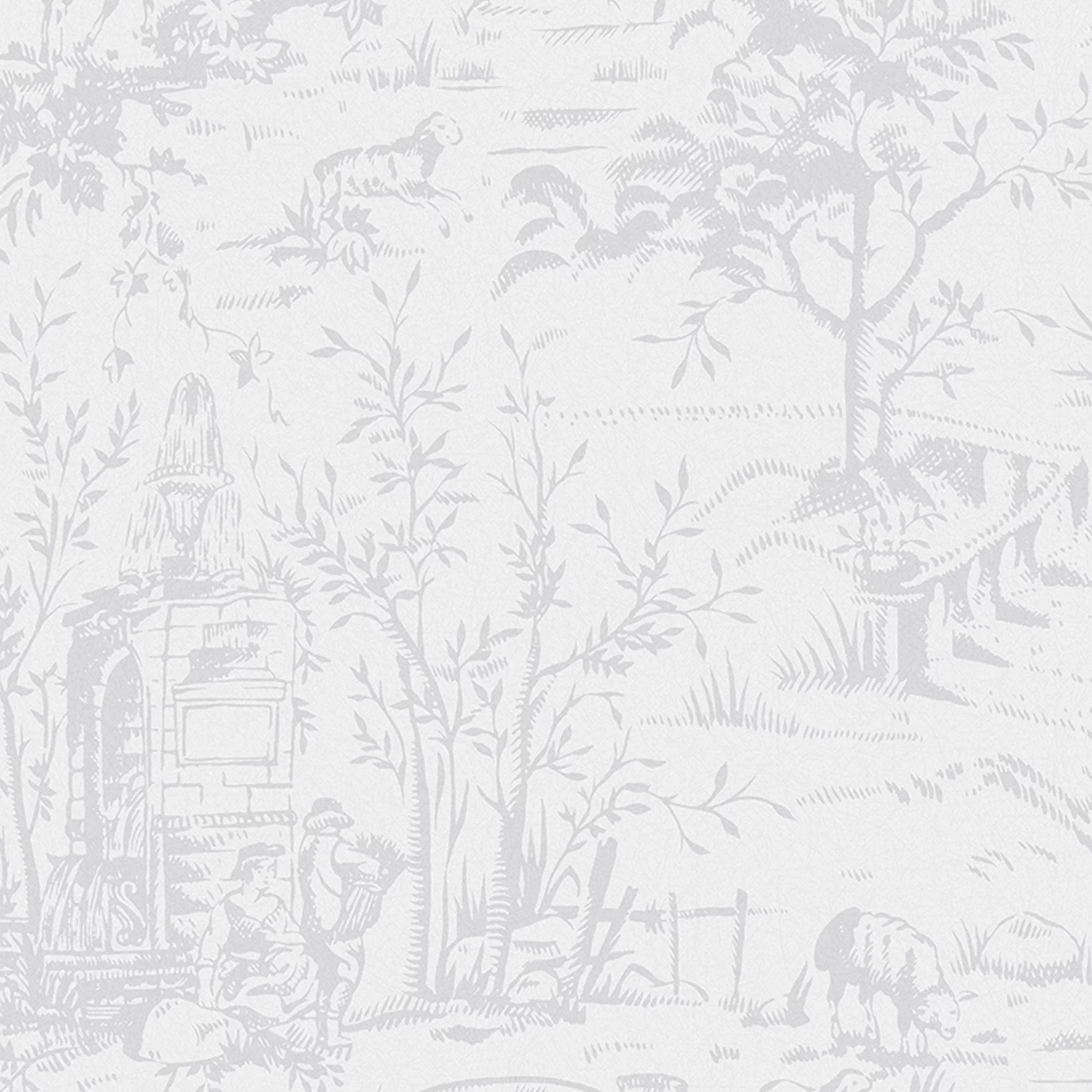 Laura Ashley Romantic Opulence Grey Classical Smooth Wallpaper 2 Laura Ashley Romantic Opulence Grey Classical Smooth Wallpaper - Image 2