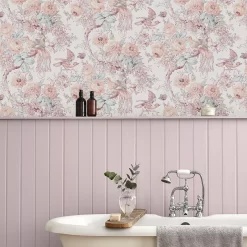 Laura Ashley Romantic Opulence Pink Floral Smooth Wallpaper -Laura Ashley Sales Store laura ashley romantic opulence pink floral smooth wallpaper5011583493139 20i bq