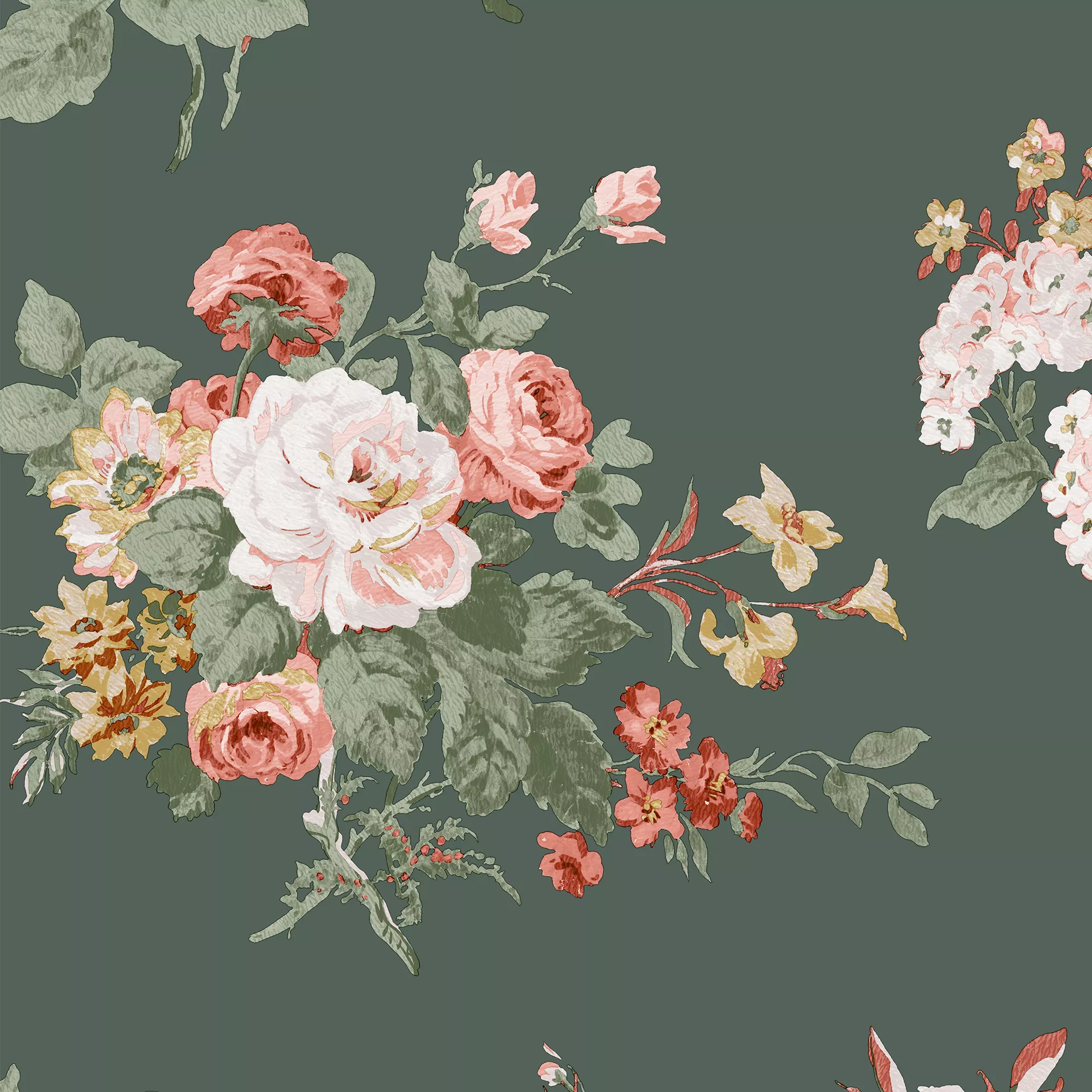 Laura Ashley Rosemore Fern Floral Smooth Wallpaper 2 Laura Ashley Rosemore Fern Floral Smooth Wallpaper - Image 2