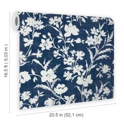 Laura Ashley Rye Blue Floral Smooth Wallpaper 13 Laura Ashley Rye Blue Floral Smooth Wallpaper -Laura Ashley Sales Store laura ashley rye blue floral smooth wallpaper5011583546118 02t bq