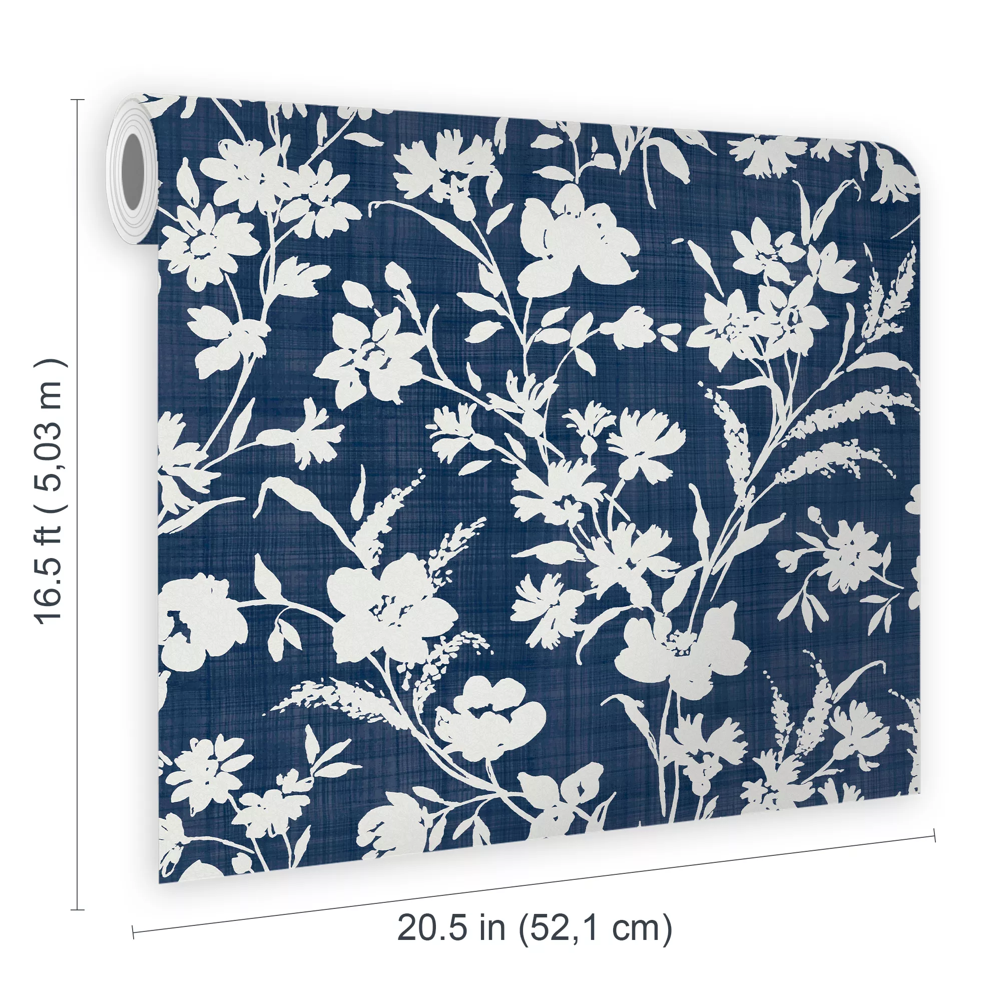 Laura Ashley Rye Blue Floral Smooth Wallpaper 7 Laura Ashley Rye Blue Floral Smooth Wallpaper - Image 7
