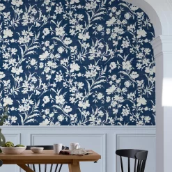 Laura Ashley Rye Blue Floral Smooth Wallpaper 12 Laura Ashley Rye Blue Floral Smooth Wallpaper -Laura Ashley Sales Store laura ashley rye blue floral smooth wallpaper5011583546118 21i bq