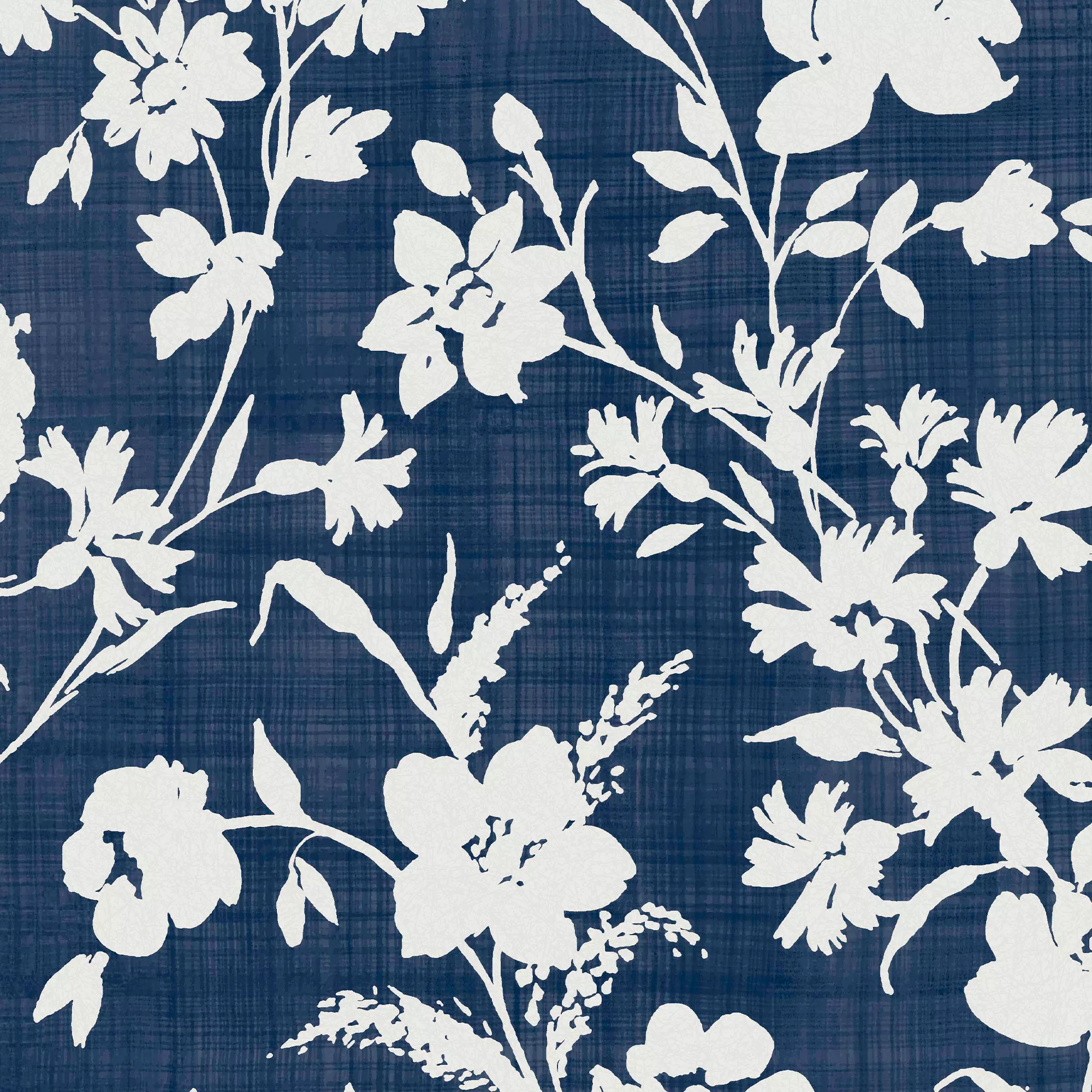 Laura Ashley Rye Blue Floral Smooth Wallpaper 2 Laura Ashley Rye Blue Floral Smooth Wallpaper - Image 2