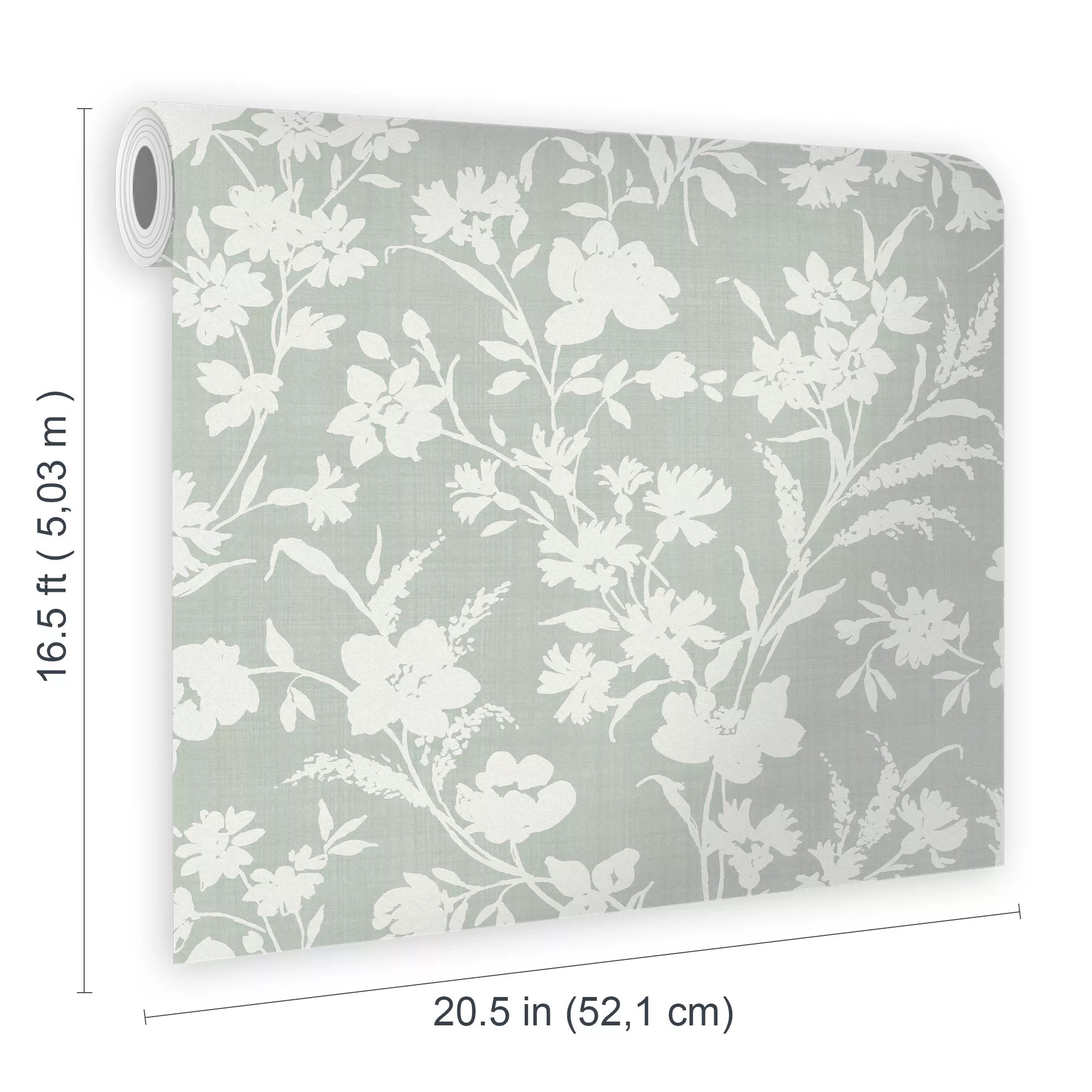 Laura Ashley Rye Sage Floral Smooth Wallpaper 7 Laura Ashley Rye Sage Floral Smooth Wallpaper - Image 7