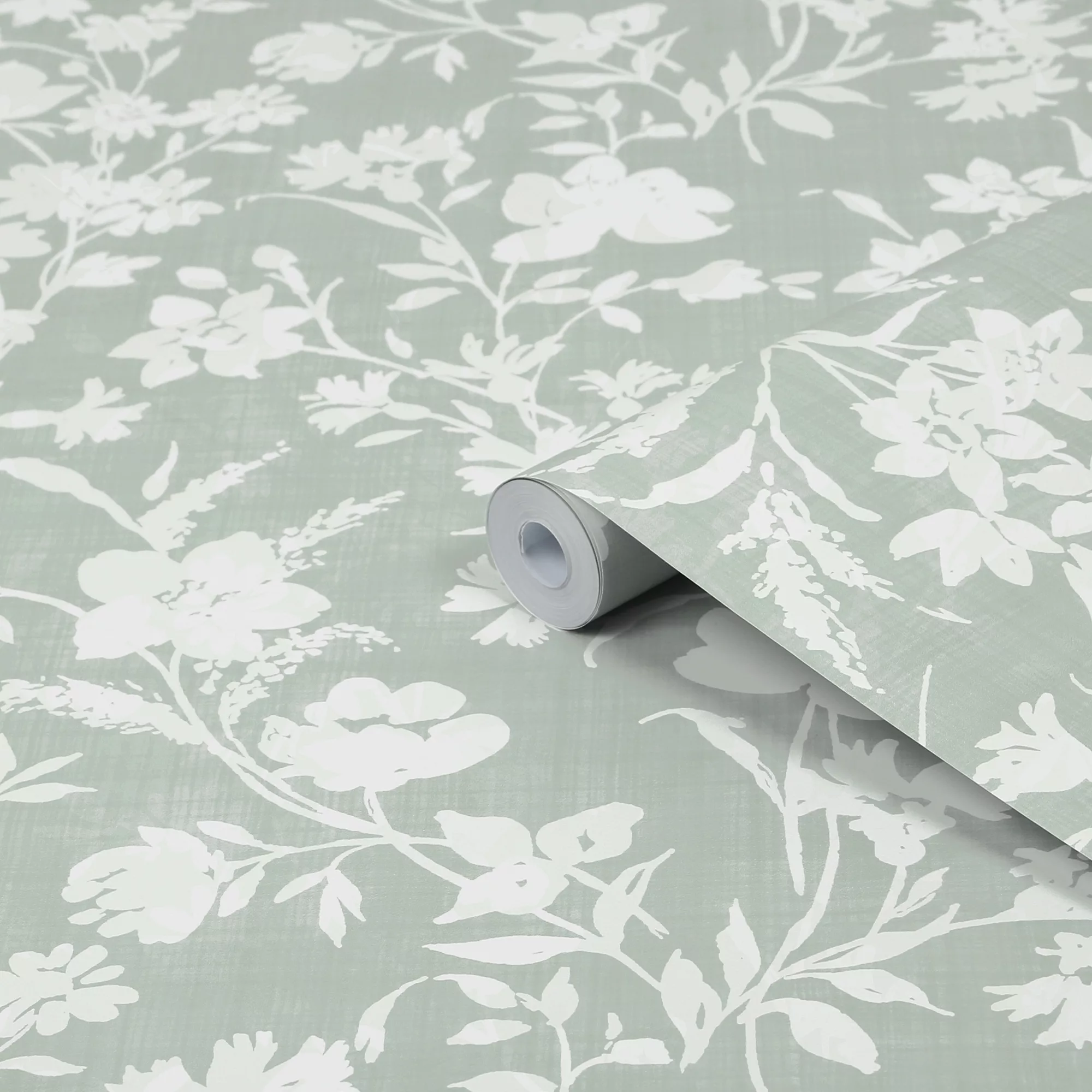 Laura Ashley Rye Sage Floral Smooth Wallpaper 1 Laura Ashley Rye Sage Floral Smooth Wallpaper