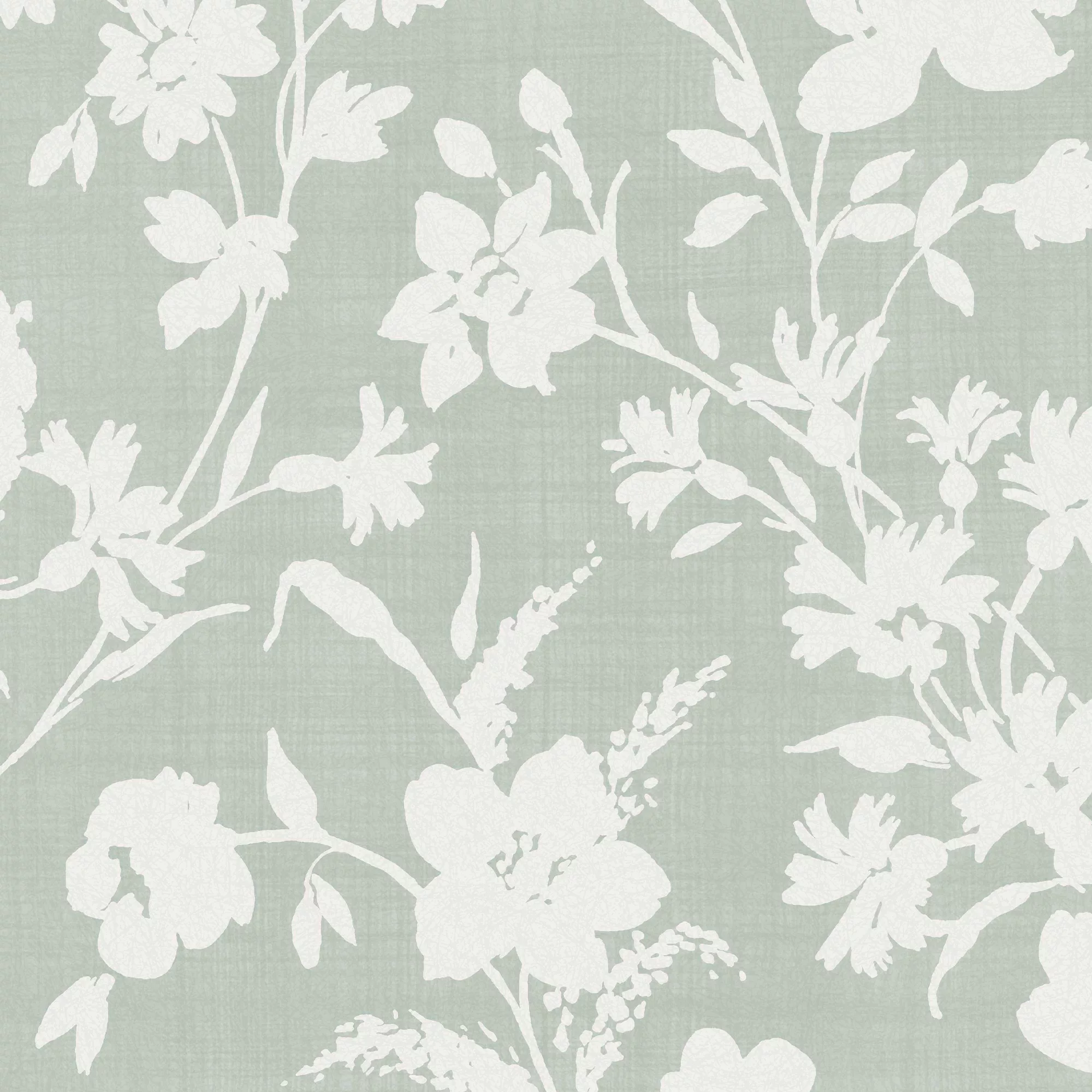 Laura Ashley Rye Sage Floral Smooth Wallpaper 2 Laura Ashley Rye Sage Floral Smooth Wallpaper - Image 2