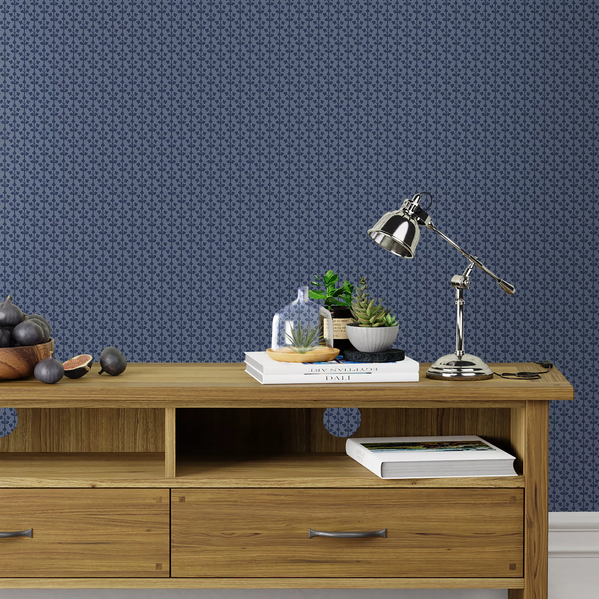Laura Ashley Seaham Blue Motif Smooth Wallpaper 5 Laura Ashley Seaham Blue Motif Smooth Wallpaper - Image 5