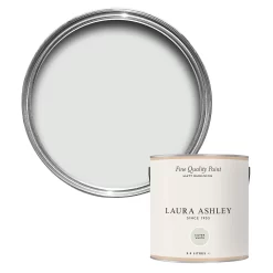 Laura Ashley Silver White Matt Emulsion Paint, 2.5L