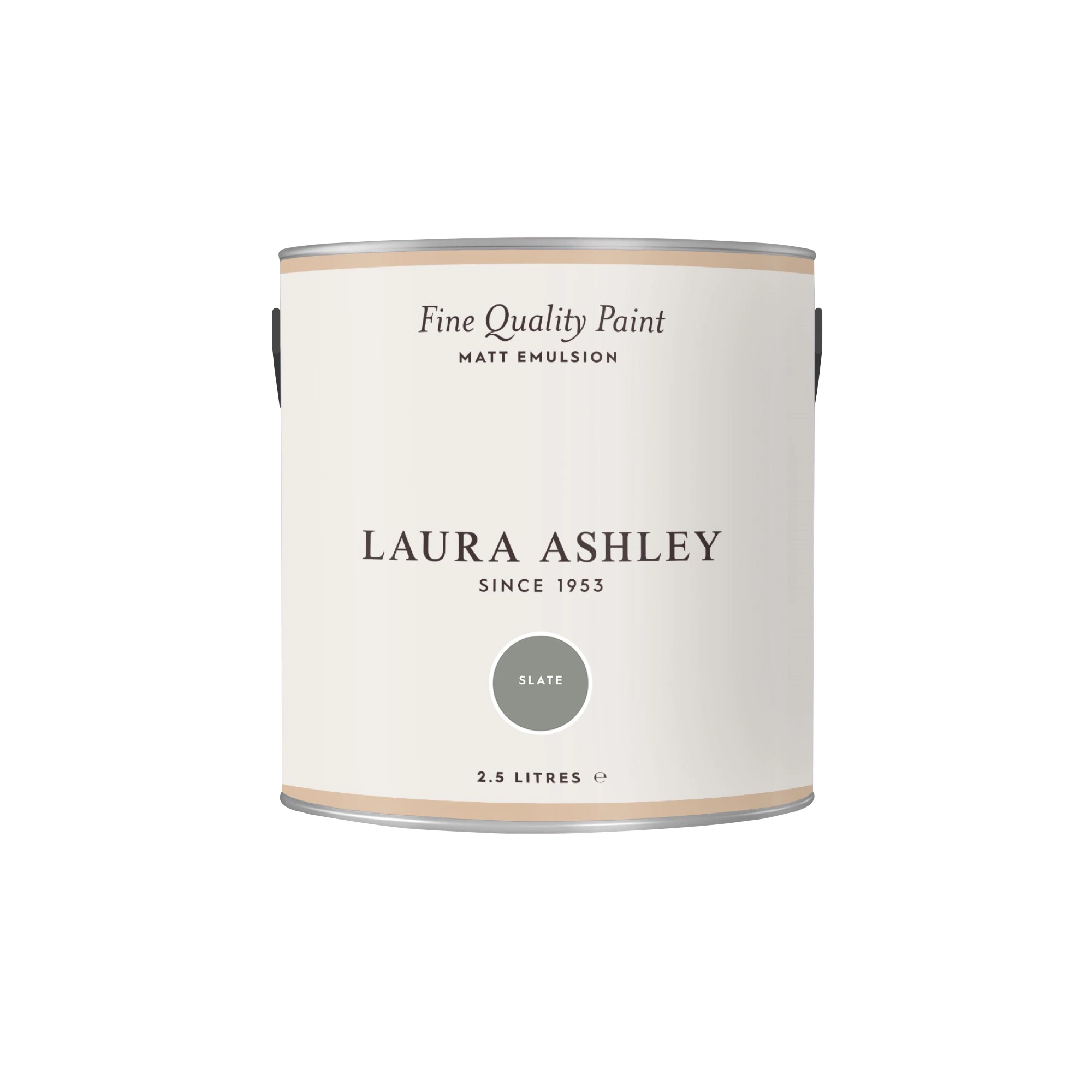 Laura Ashley Slate Matt Emulsion Paint, 2.5L 2 Laura Ashley Slate Matt Emulsion Paint, 2.5L - Image 2