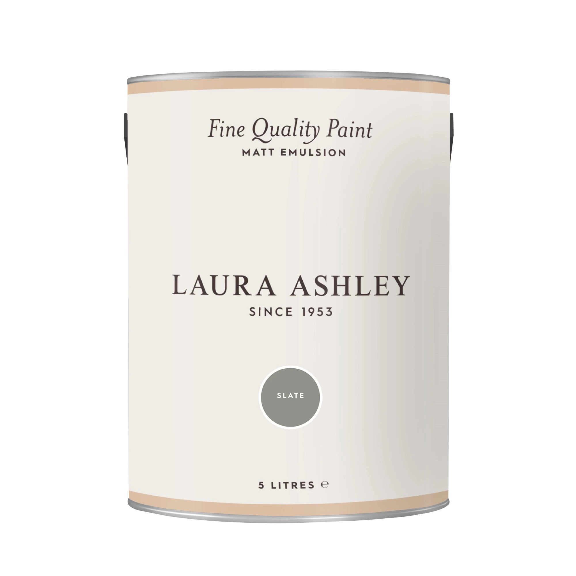 Laura Ashley Slate Matt Emulsion Paint, 5L 2 Laura Ashley Slate Matt Emulsion Paint, 5L - Image 2