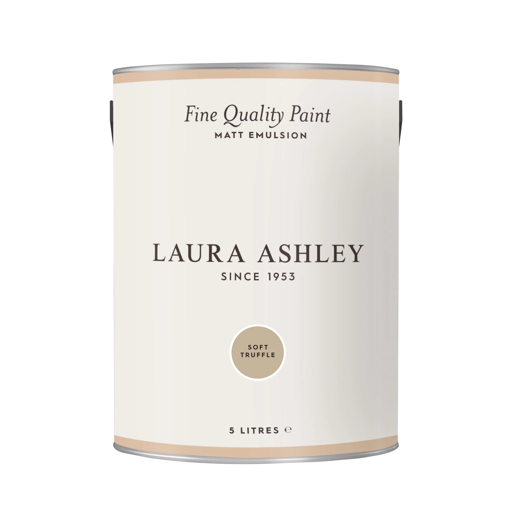 Laura Ashley Soft Truffle Matt Emulsion Paint, 5L 2 Laura Ashley Soft Truffle Matt Emulsion Paint, 5L - Image 2