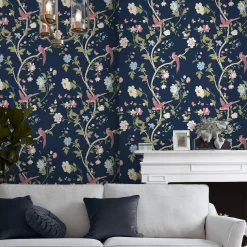 Laura Ashley Summer Palace Blue Trail Smooth Wallpaper 11 Laura Ashley Summer Palace Blue Trail Smooth Wallpaper -Laura Ashley Sales Store laura ashley summer palace blue trail smooth wallpaper5011583551365 20i bq