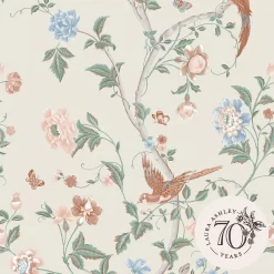 Laura Ashley Summer Palace Green, Orange Trail Smooth Wallpaper -Laura Ashley Sales Store laura ashley summer palace green orange trail smooth wallpaper5011583551334 02c bq