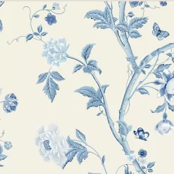 Laura Ashley Summer Palace Royal Blue Floral Smooth Wallpaper -Laura Ashley Sales Store laura ashley summer palace royal blue floral smooth wallpaper5011583468144 37c bq