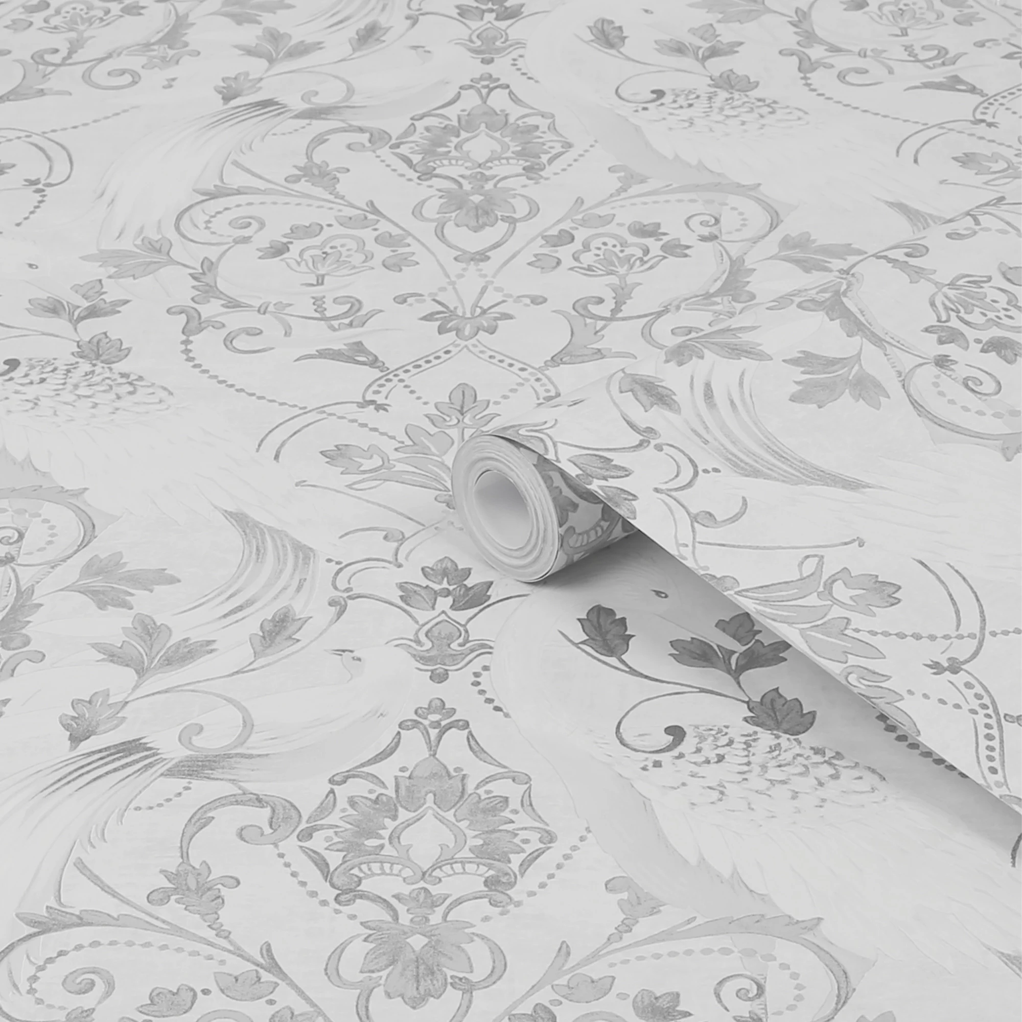 Laura Ashley Tregaron Grey Animal Smooth Wallpaper 1 Laura Ashley Tregaron Grey Animal Smooth Wallpaper