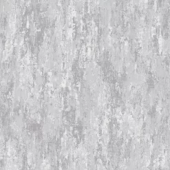 Laura Ashley Whinfell Silver Metallic Effect Industrial Smooth Wallpaper