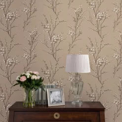 Laura Ashley Willow Neutral Floral Smooth Wallpaper -Laura Ashley Sales Store laura ashley willow neutral floral smooth wallpaper5011583467185 20i bq