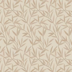 Laura Ashley Willow Neutral Leaf Smooth Wallpaper