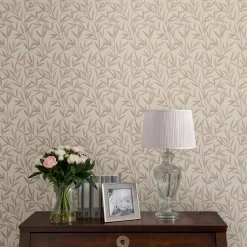 Laura Ashley Willow Neutral Leaf Smooth Wallpaper 9 Laura Ashley Willow Neutral Leaf Smooth Wallpaper -Laura Ashley Sales Store laura ashley willow neutral leaf smooth wallpaper5011583467390 20i bq