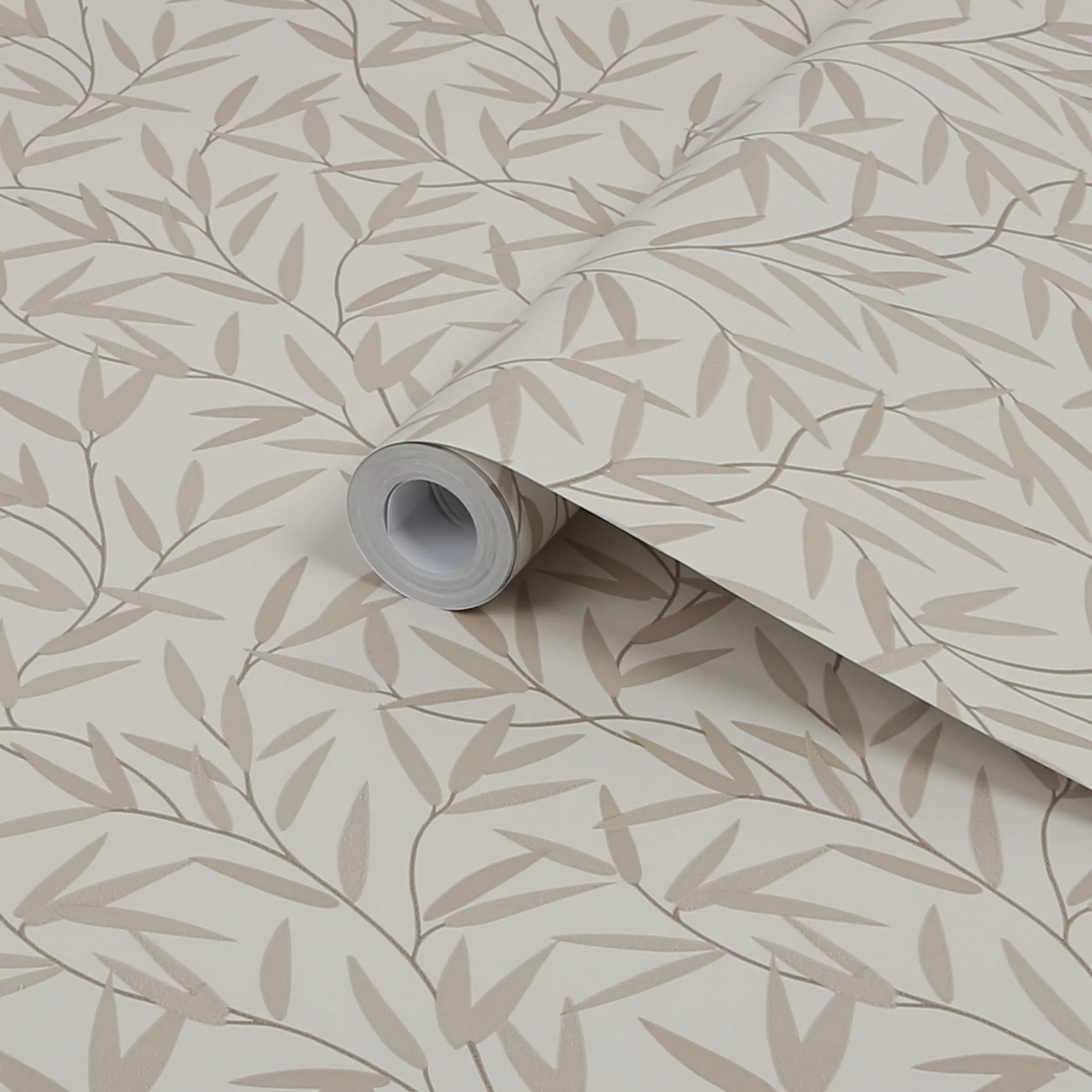 Laura Ashley Willow Neutral Leaf Smooth Wallpaper 2 Laura Ashley Willow Neutral Leaf Smooth Wallpaper - Image 2